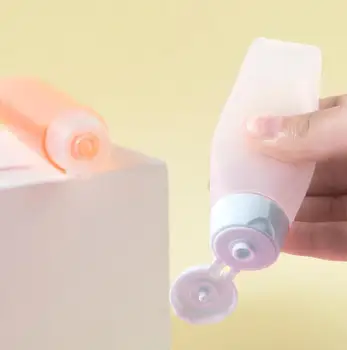 

2pcs/lot 30ml 50ml Empty Frosted Soft Refillable Plastic Lotion Tubes Squeeze Cosmetic Packaging Facial cream flip cover hose