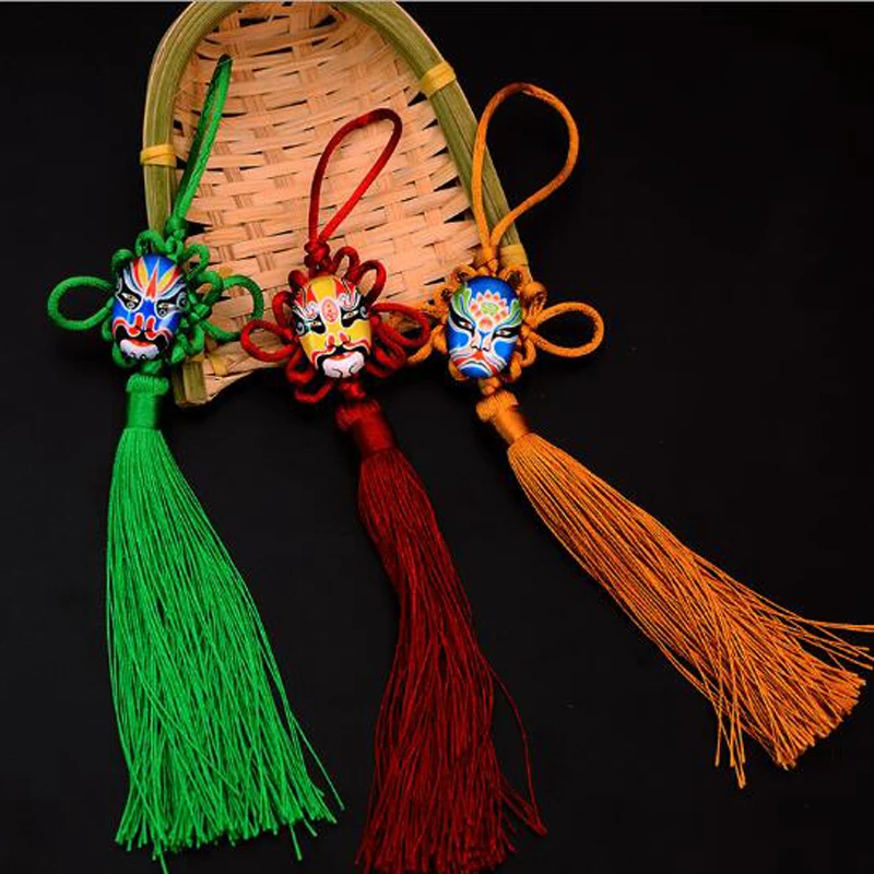 Opera Face Tassel Ployester китайские узлы Tassel Fringe для украшения календарного занавеса мобильного телефона