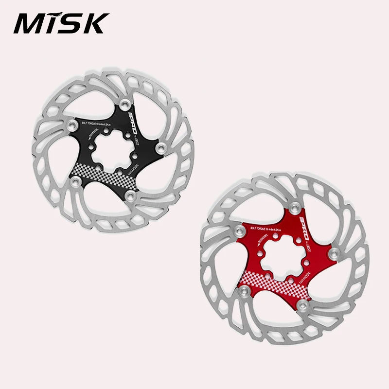 Misk Bicycle 160mm Disc Brake Rotor Floating Thickening Anodized Quick Cooling Ultra Light Disc