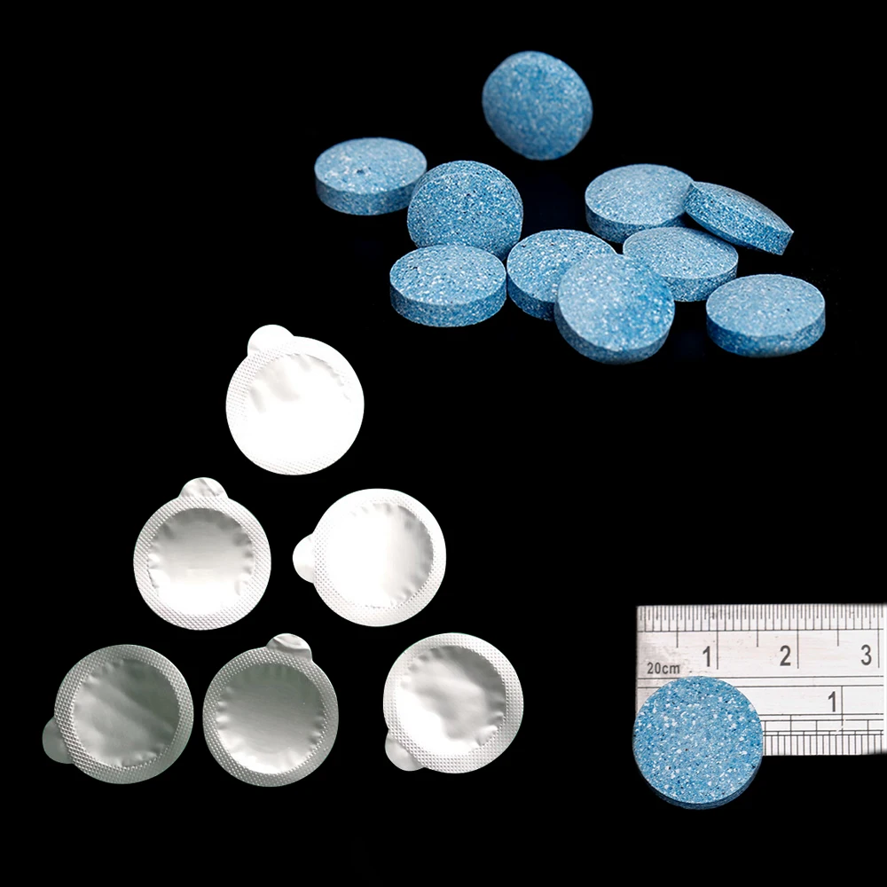 

10pcs Multifunction Effervescent Tablets Car Window Cleaner Auto Windshield Solid Washer Tablets for Spray Household Detergent