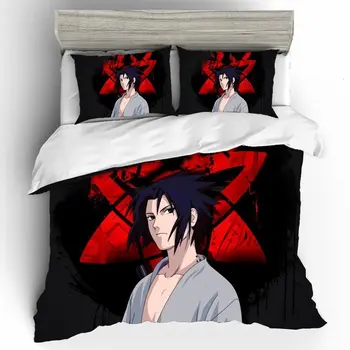 

NARUTO Luxury Home Textiles Gift Twin Sabanas Art King Size Bedding Set Bed Linen Euro Bed Linen Poplin Edredon Ropa De Cama