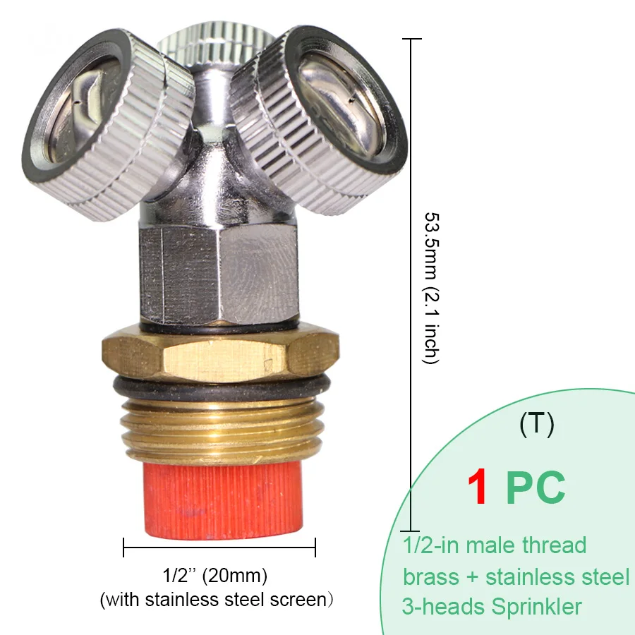 Brass Nozzle Garden Mist Sprinkler Spray Copper Misting Cooling System Nozzle Irrigation Thread Fog Watering Tools