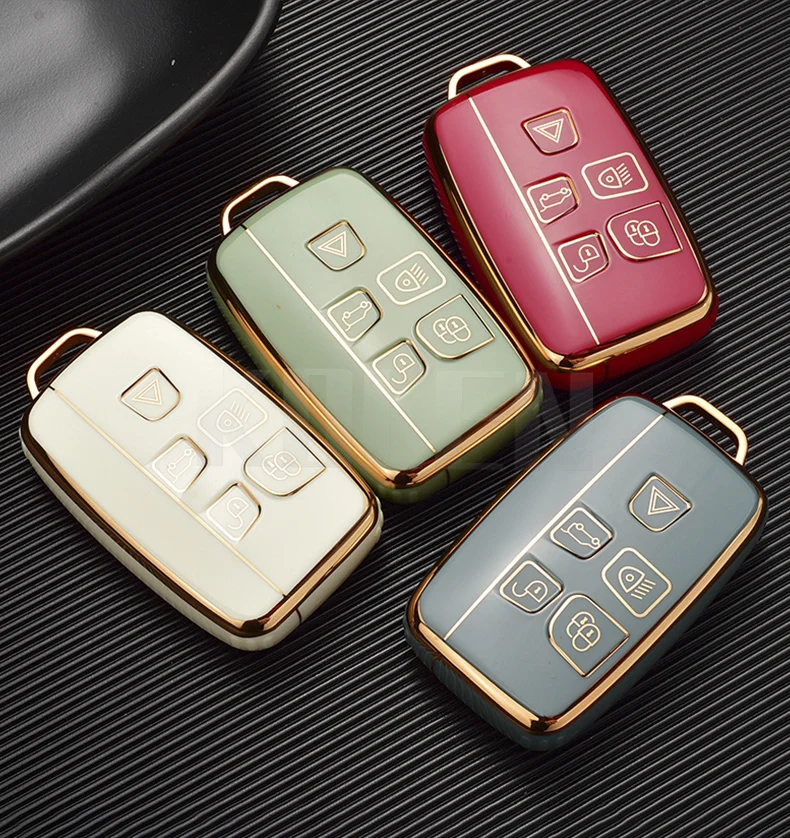 TPU Car Remote Key Case Cover Shell per Land Rover Range Rover Sport Evoque Freelander Velar Discovery 4 Jaguar XE XJ XF Guitar - H3825b5f6723c4a19b3a583c31da037aae