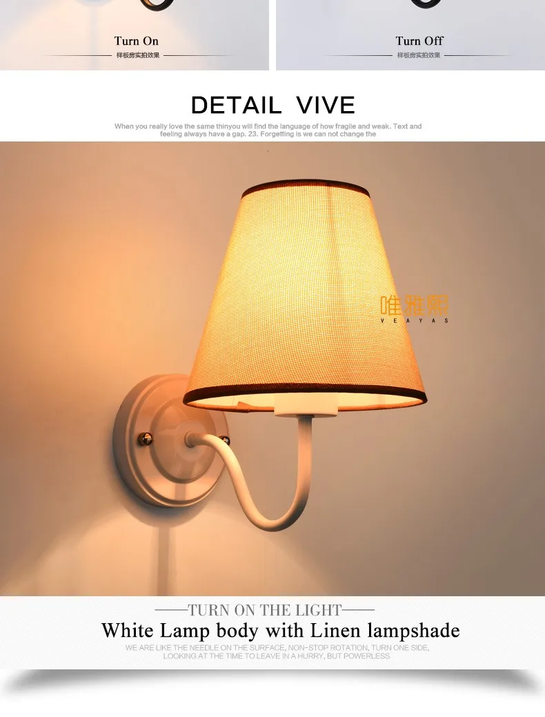 XC-6026 fabric lampshade wall lamp (17)_A