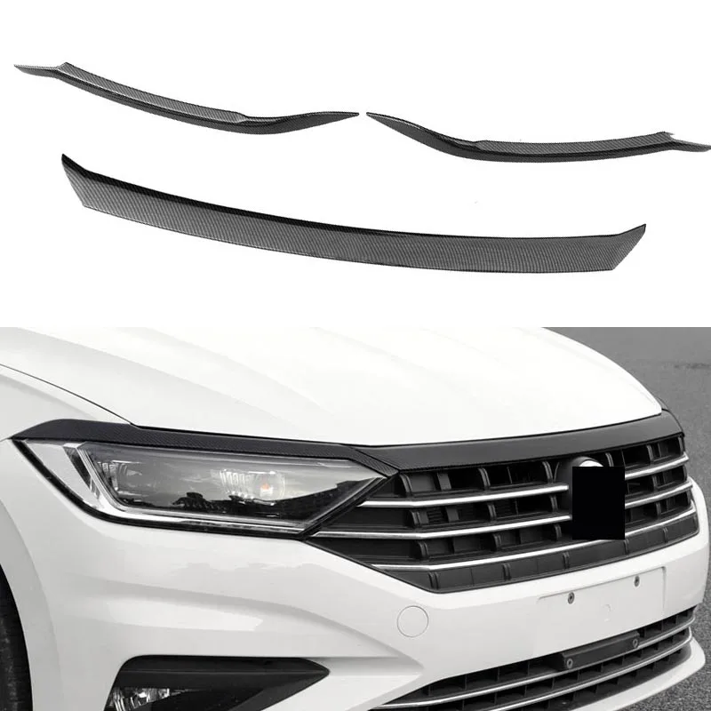 Chrome Front Bumper Grill Trim Streamer S Steel For VW Jetta 2015-2018