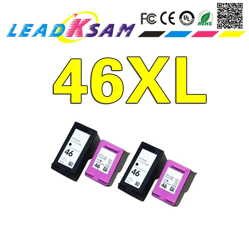 46xl Ink Cartridge Replacement Compatible For Hp 46 For Hp46 Ink
