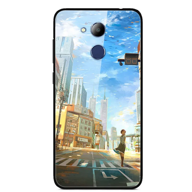 26 Для huawei Honor 6C Pro Чехол 5,2 ''силиконовый бампер стекло жесткая задняя крышка для huawei Honor6C Pro Coque 6CPro 6 c pro Чехол для телефона s - Цвет: 26