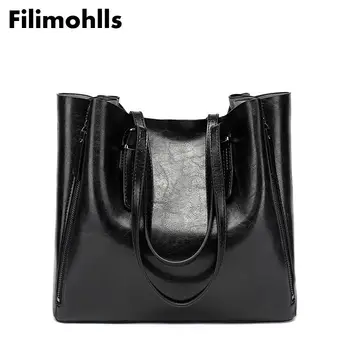 

New Fashion Luxury Women's Handbag Women Large Tote Bag Female Bucket Shoulder Bags Lady Leather Messenger Bag Shopping Bag F-54