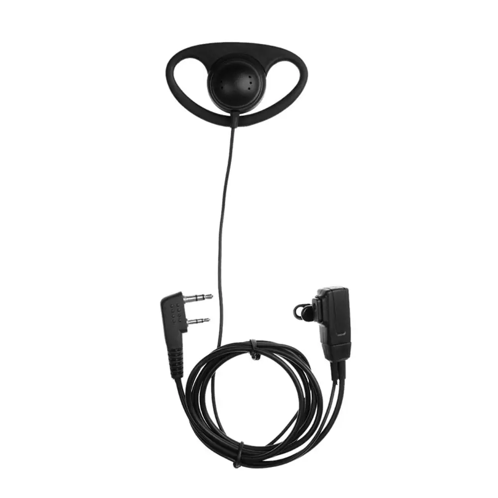 2 Pin PTT MIC гарнитура Скрытая Акустическая трубка в ухо наушник для Kenwood TYT Baofeng UV 5R BF