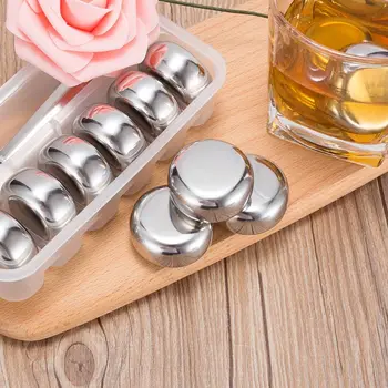 

Chess Shape Stainless Steel Ice Cubes Reusable Bar Whiskey Cooler Wine Beer Juice Champagne Cold Longer Chilling Stones