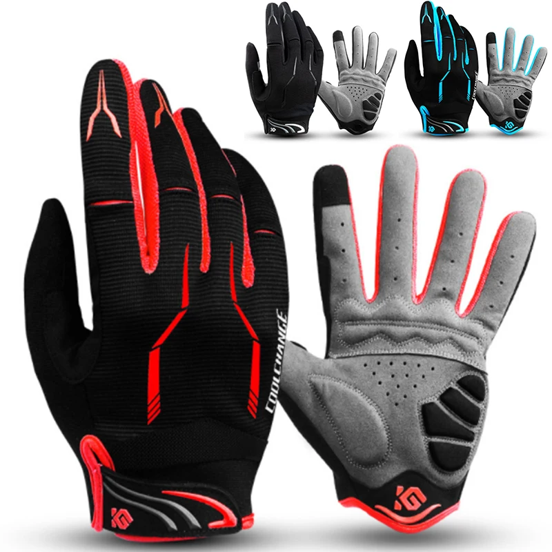 Road Mountain Bicycle Cycling Full Finger Gloves MTB BMX Bike Riding Touchscreen