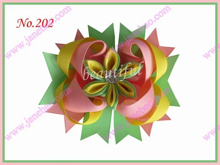 25 шт романтические банты для волос Kanzashi бутик заколки для волос популярные аксессуары для волос для девочек