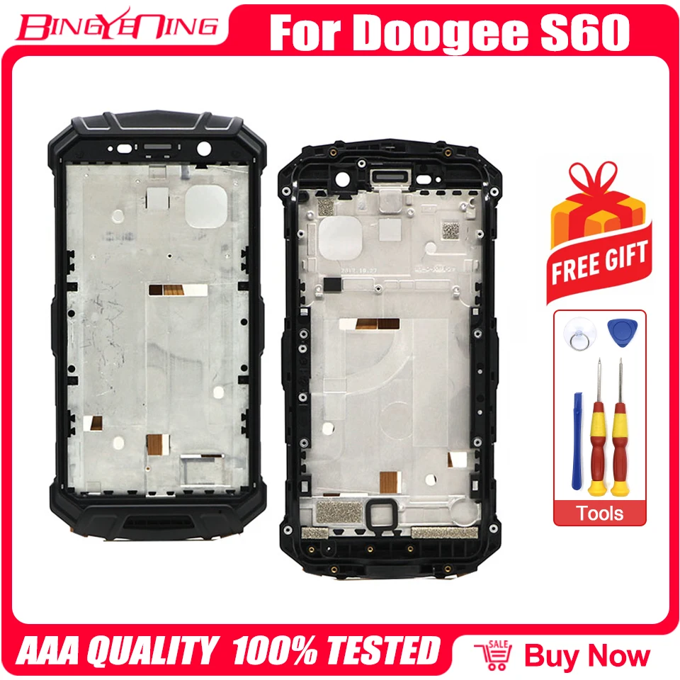 BingYeNing Высококачественный новый оригинальный чехол для передней рамы Doogee S60