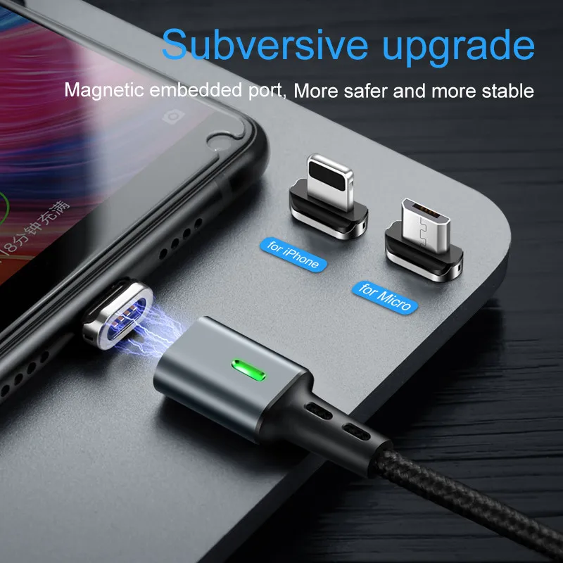 Магнитный кабель зарядное устройство для Iphone Micro USB кабели для мобильных телефонов usb type C Магнитный зарядный кабель для Oneplus samsung