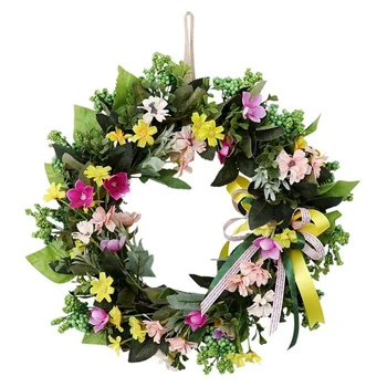 

1 Pcs 40cm Artificial Sunflower Garland Garland Hanging Decoration for Christmas Wreath