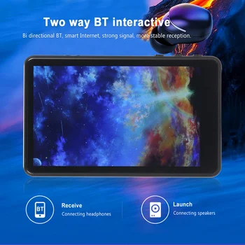 

JWD MP-20 MP3 Player Portable Touch Screen Digital Music Player 8GB FM Radio Support Memory Card E-book Reading Recording