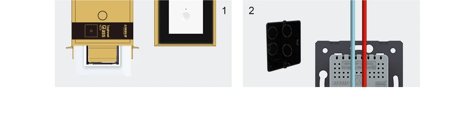 Painéis Padrão EUA, AC 110-250V, Interruptor de