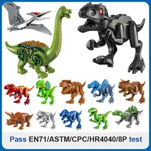 Dinossauro brinquedos mundo blocos de construção série diy modelos de dinossauro animal blocos de construção tijolos dinossauro brinquedos para crianças