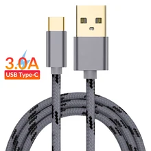 usb type-C кабель для быстрой зарядки для Xiao mi Red mi Note 7 mi 9 type c зарядное устройство для синхронизации данных 1 м 2 м для samsung Galaxy S9 USBC