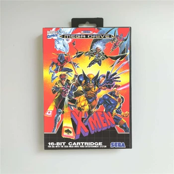 

X-Men - EUR Cover With Box 16 Bit MD Game Card for Megadrive Genesis Video Game Console