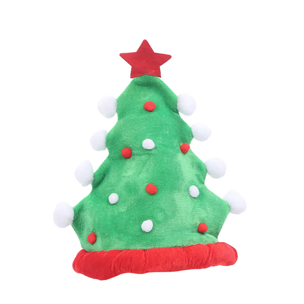 Navidad рождественские украшения для дома Рождественский подарок шапка для детей и взрослых весенняя шапка Забавные вечерние Рождественская елка для костюма - Цвет: A