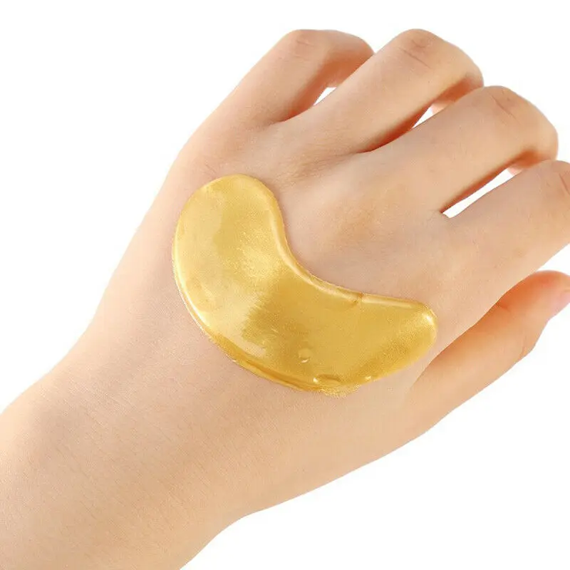 10pcs Gold Eye Mask Patches Crystal Collagen Anti Aging Remove Puffiness Dark Circles Moisturizing Sleep Eyes 5