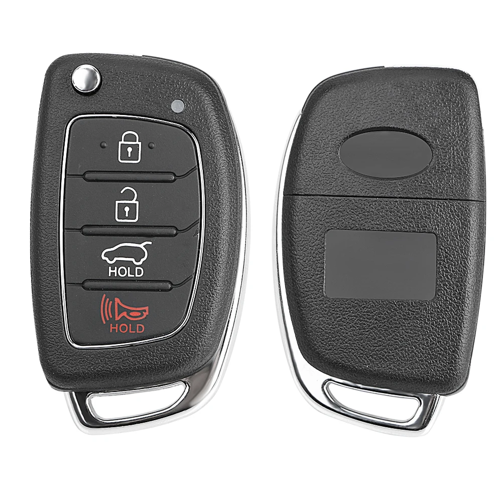 LEEPEE Car Key Shell For Hyundai HB20 SANTA FE ix35 i30Remote Transponder Car-styling Key Case Blank Blade Folding Flip