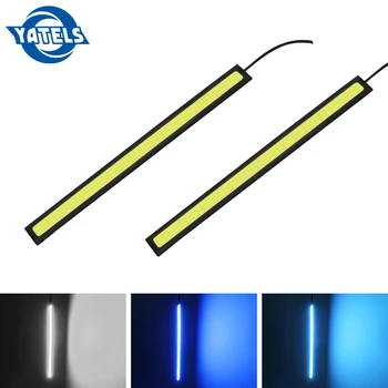 

2 PCS 17cm daytime running light 12V COB LED DRL driving daytime running lights with waterproof car shape LED car lights