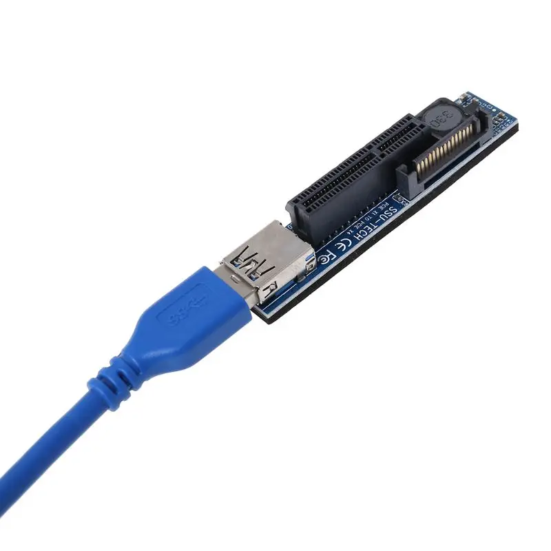 Добавить на карту PCI Express USB 3,0 адаптер Райзер Расширитель Райзер-карта PCIe USB 3,0 PCI-E SATA PCI E Riser PCI Express x1 к слоту X4