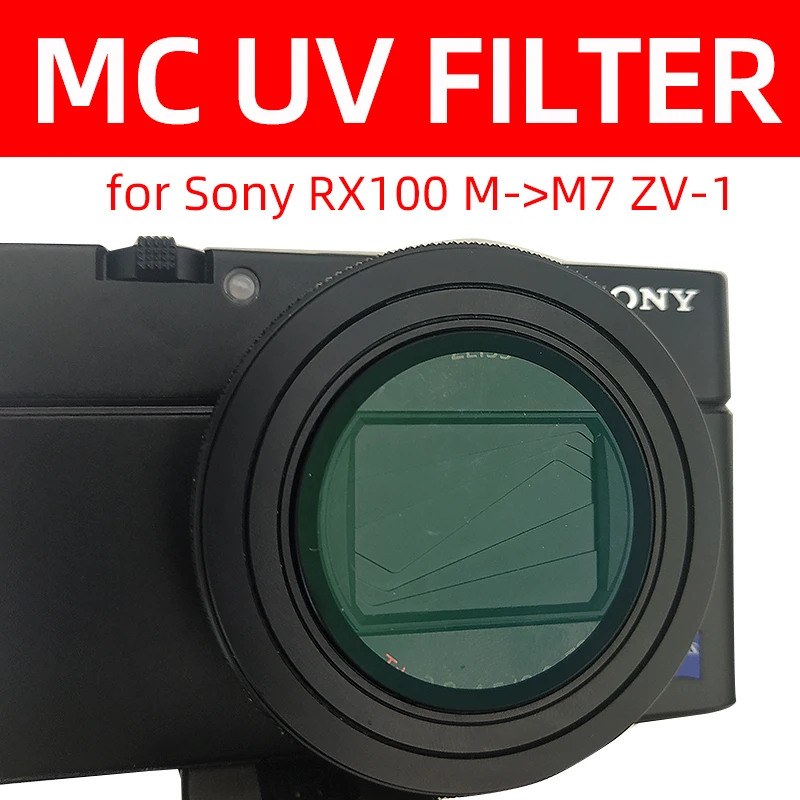 Многослойный УФ-фильтр MC для защиты объектива Sony ZV-1 ZV1 RX100 VII VI V IV III II M7 M6 M5 M4 M3 M2