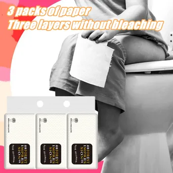 

#H40 3 Packs Draw Paper Household Hotel Home Bath Portable Toilet Tissue Paper Facial Tissue Napkin Pumping Toilet Paper