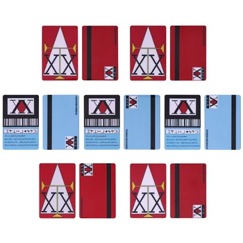 

Anime Hunter X Hunter Card License PVC Toys Japan Anime GING FREECSS Killua Zoldyck Kurapika Badge Bus Bank Credit Card Stickers