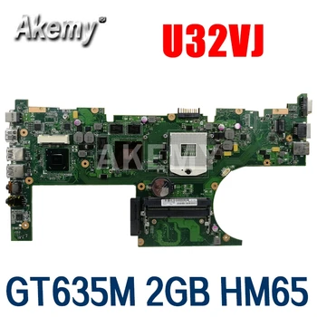 

U32VJ Laptop motherboard For Asus U32VJ U32VM U32V U32 Test original mainboard HM76 PGA989 GT635M 2GB video card
