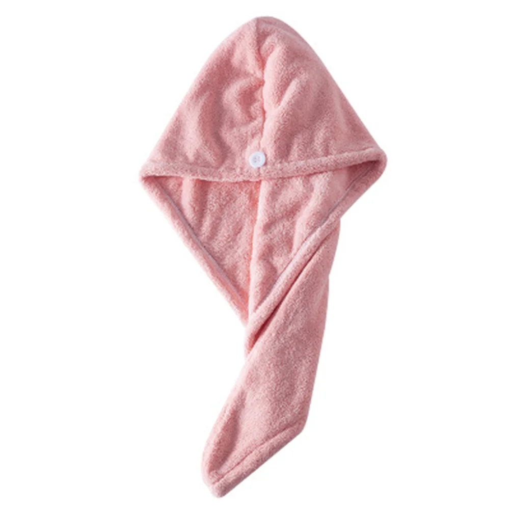 Красный Coral Velvet Dry Hair Cap Thickened Water Absorbent Quick-Drying Soft Shower Cap BDF99 - Цвет: Красный