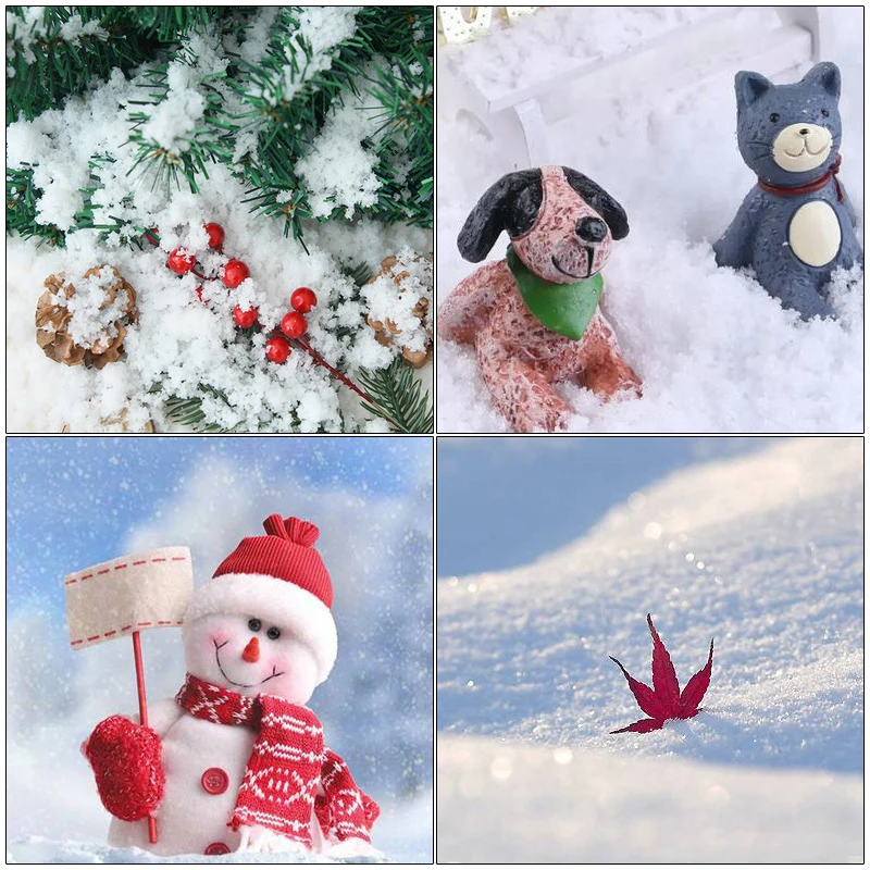 1 упаковка поддельные Волшебные мгновенный снег искусственный снег праздничные вечерние рождественские украшения, искусственный снег для детей, играющая игрушка