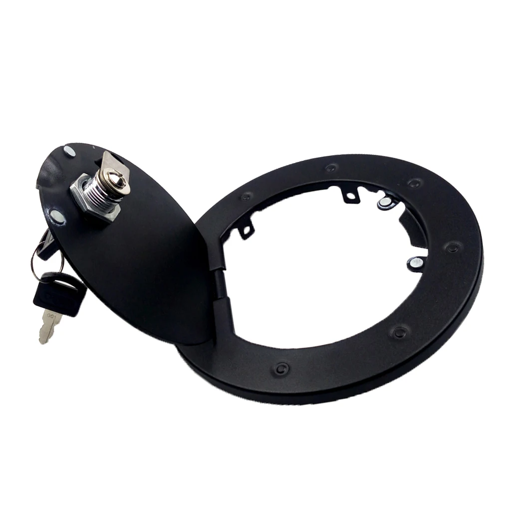 ABS+Safety Locking Fuel Tank Cover Oil Lip Sticker Gas Tank Cap With Key