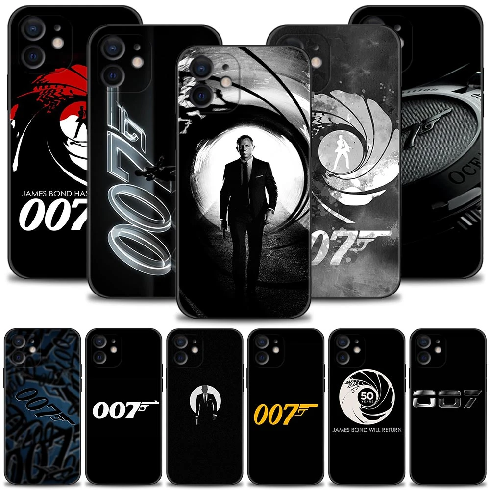 Free Shipping James Bond 007 Case For Apple iPhone 13 12 11 Pro Max Mini XS Max XR X 7 8 Plus 6 6S SE 2020 Cover Silicone Shell iphone 11 phone case