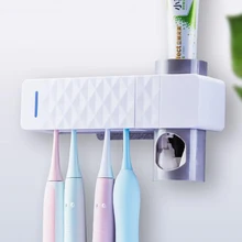 3 в 1 УФ-светильник, Ультрафиолетовый Стерилизатор зубных щеток, держатель для зубной щетки, автоматический дозатор для зубной пасты, домашний набор для ванной