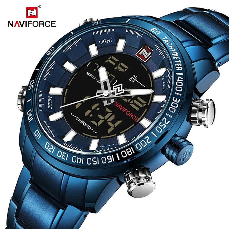 

NAVIFORCE Men Watches 2020 Luxury Brand Military Sports Analog Digital Wristwatch Male Waterproof Quartz Clock Relogio Masculino