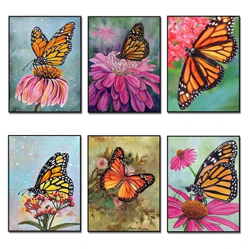 

5D DIY Diamond Painting Cross Stitch Butterfly Diamond Embroidery Crystal Square/Round Rhinestones Arts & Crafts Home Decor Gift