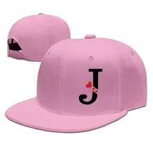 TSDFCLetter J Love Бейсболка унисекс с регулируемой плоской головкой