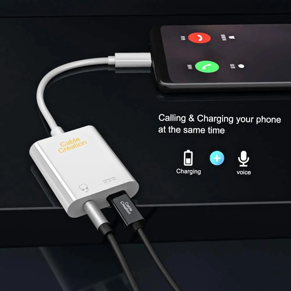 2 in 1 USB C to 3 5mm Headphone Audio Adapter with USB C Female Charging Port Compatible for Phone Pixel 3 3XL S9 Note 9 LG G5