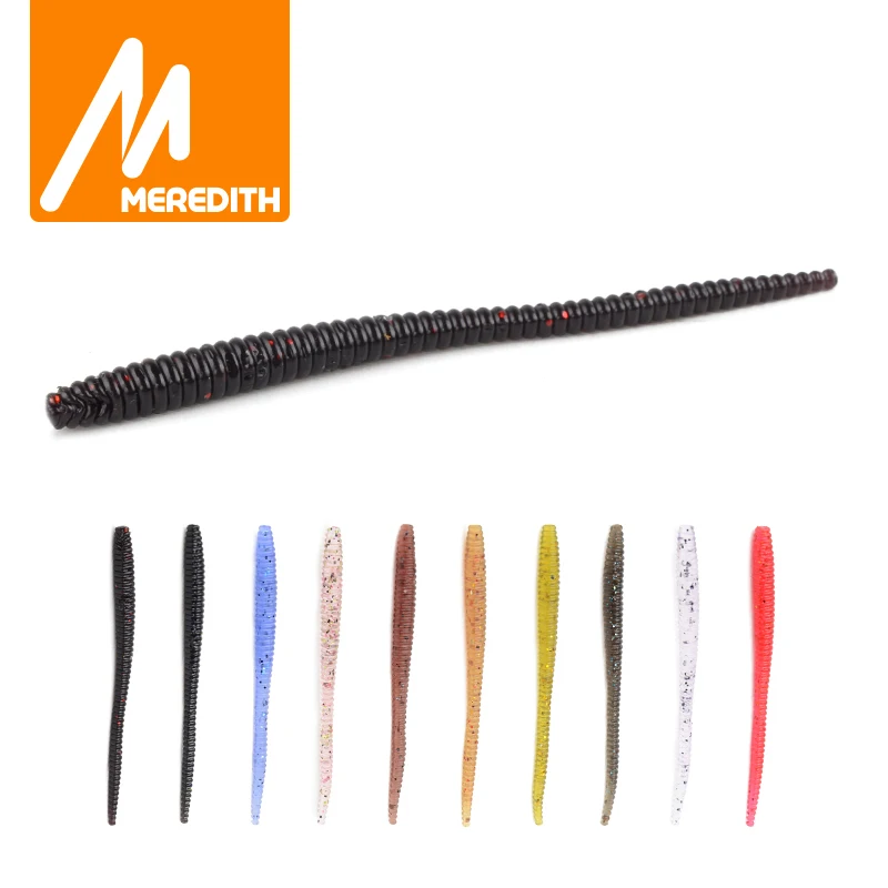 

MEREDITH Simulation Earthworm Fishing Worms Artificial Fishing Worms Fishy Smell Lures Soft Bait 60mm 80mm Fishing Tackle