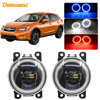 

Buildreamen2 Car H11 LED Bulb 4000LM Fog Light Lens Angel Eye Daytime Running Light DRL 12V For Subaru XV 2013 2014 2015 2016