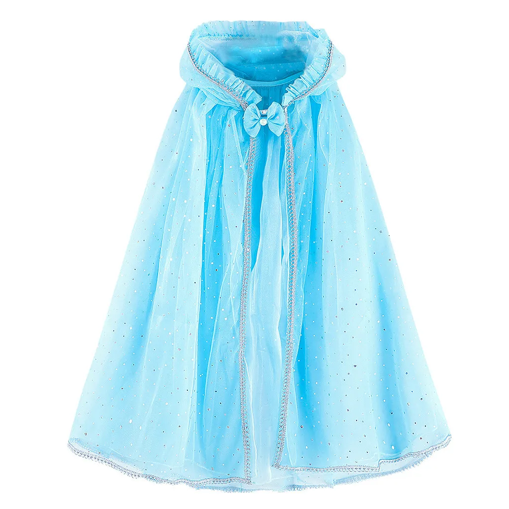 Детские платья для девочек платье принцессы косплея кружевное пышная накидка
