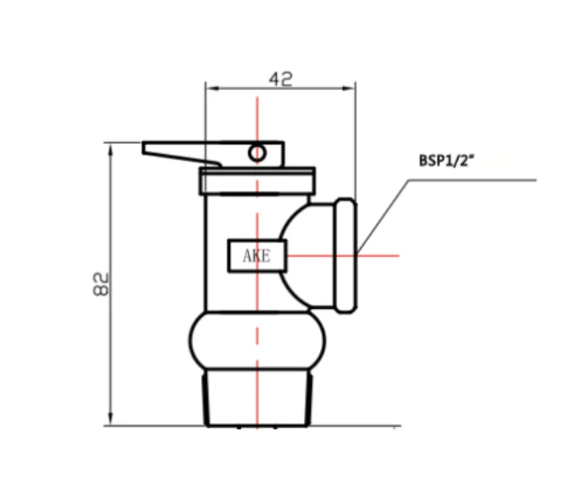 Предохранительный клапан открытия 1 бар YA 15 1/2 дюйма AKE 0.1Mpa ultifitting COM|valve dc|valve stem seal