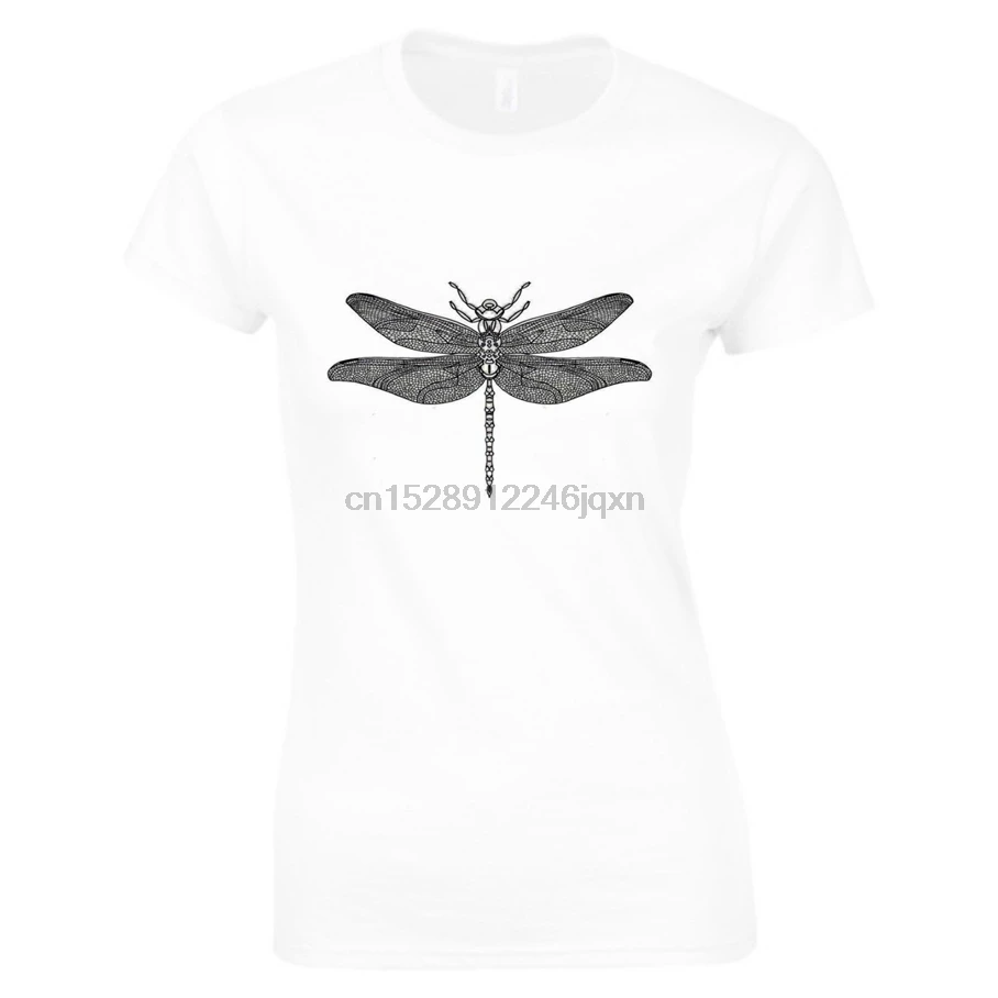 Sweet Dragonfly Ideal For Gift Cutie Ladieswomengirls Tshirt Tee Tops Printing Apparel Shirt |