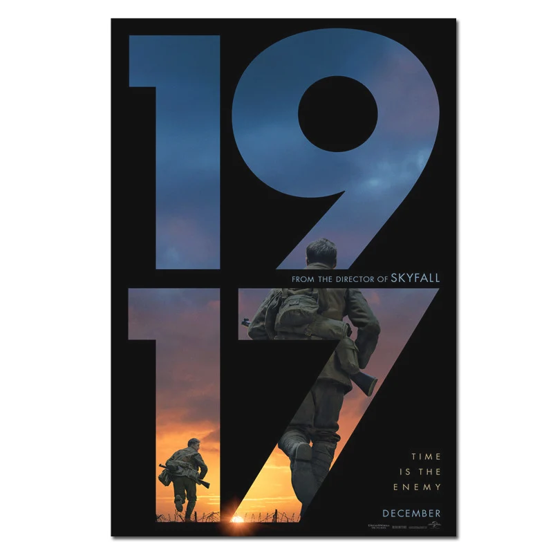 1917 Movie Poster War Film Art Silk Poster Picture Home Decor Wall