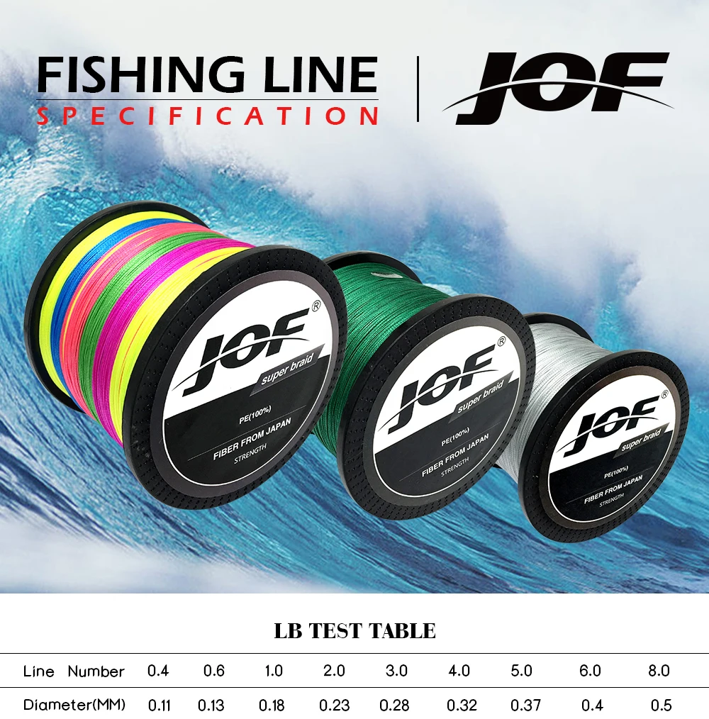 Linha de Pesca de Água 12lb a 78lb Alta Qualidade Vertentes m pe Trançado Tresse Peche Salgada Tecer Superior Extremo Forte 8 1000 2 Linhas de pesca