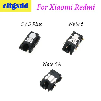 

cltgxdd Earphone Headphone Audio Jack Connector For Xiaomi Redmi 5 5Plus Note 5 Note5A Audio Socket Port